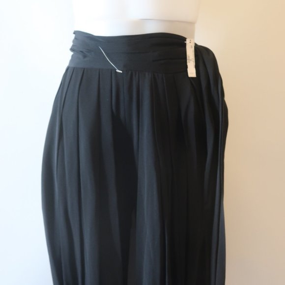 NWT Womens I.Magnin Black High Waisted Wide Leg Pleated Pants 4 * TICKETED PRICE - Picture 4 of 11
